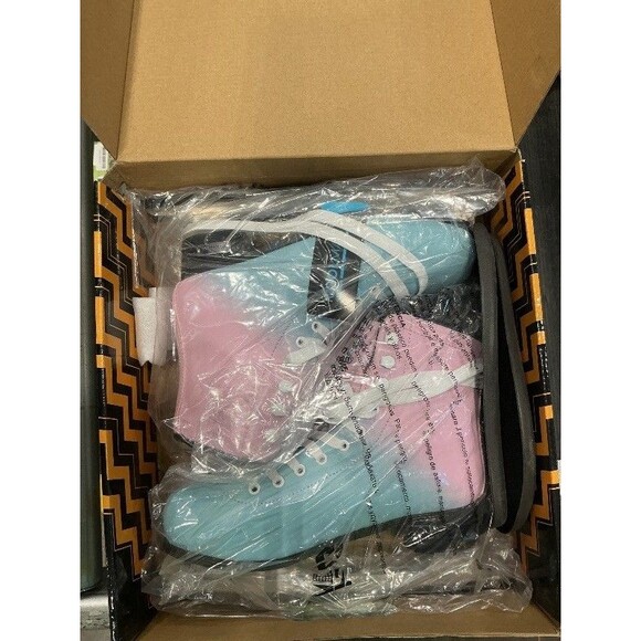 Nattork Shoes - Nattork Blue&Pink Figure Skates Excellence Stainless Steel BladeS